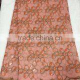 CL3099-1 2014 Newfashion Organza Lace for Dress Fabulous Colorful Fabric With Sequins thumbnail-1