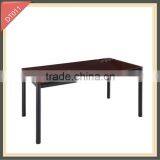 Modern Iron Metal Imported Tempered Glass Dining Table Set