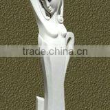 Woman Face Head Statue Abstract Art Marble Hand Carving Sculpture For Garden, Home, Street, Decoration And Restaurant
