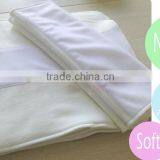 Happy Flute Insert Bamboo Cotton Trifold Diaper Insert Refold Diaper Booster Nappy Booster Organic Cloth Diapers Wholesale thumbnail-1