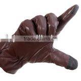 Smartphone Touch Screen Leather Glove With High Quality Sheepskin Leather