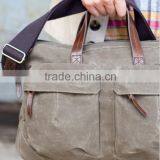 Waterproof Waxed Canvas Bag Waxed Canvas Briefcase thumbnail-5