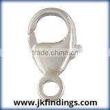 1/10th Silver Filled Jewelry Findings: Oval Trigger Clasp #1 (4.8x9.0mm) SPAT thumbnail-1