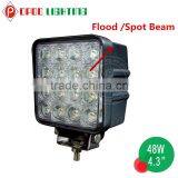 Quality 12v Led Tractor Work Light, 4.3'' Epistar 48w 12v Led Tractor Work Light