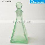 Frence square turriform colored 30ml glass perfume bottle fragrance bottle