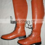 Leather horse riding boots
