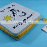 Rectangular Zipper Tin Can, CD Case With Zipper