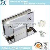 90 Degree Square Double Side Glass Clamp Glass Bathroom Shower Panel Hinge thumbnail-2