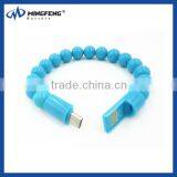 New Buddha Beads Design Bracelet Usb Cable for Iphone 5 6 Usb Cable