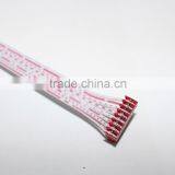 KSM Electrical Cable Assemble Custom Flat Ribbon Cable Assembly With Micro Match 1.27mm Red IDC Socket and Red IDC Socket thumbnail-3