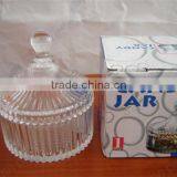 High Quality Fashion Glass Candy Jar With Color Gift Box Packing Wholesale