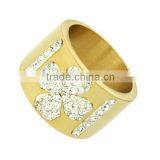 Plain Gold Navy Zicon Stone Ring Design for Couples thumbnail-5