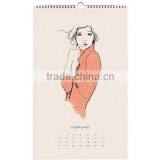 Sprial Binding Paper Wall Calendar/Wholesale Custom Calendar Printing thumbnail-4