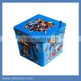 Square Tin Cookie Box for Wholesale