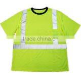 Fluorescent Sports Shirt/reflective T-shirt/reflective Tape T-shirt/safety Clothing/luminous Safety Clothing