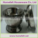 2014 hot selling steel colander with legs