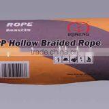 PE hollow braided rope with competitive price