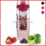 1000ml Fruit Infusing Infuser Water Bottle BPA Free Plastic Sports Detox Health thumbnail-1