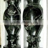 NATURAL BLACK ZEBRA MARBLE FLOWER VASES thumbnail-4