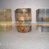 Top Selling FACTORY PRODUCUNG ONYX CANDY JARS POTS HANDICRAFTS thumbnail-1