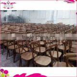 Popular Antique Event Use Wooden Cross Back Chair thumbnail-4