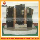 Europe Style Black Heart Shape Cemetery Headstone thumbnail-3