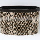 Plastic Leather Medium Semi Round Trash Can Wastebin 9L thumbnail-2