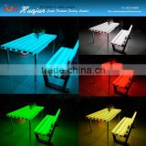2015 Huajun LED park bench garden table