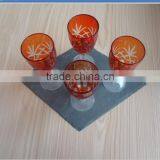 Elegant Black Slate Coaster With Goblet thumbnail-5