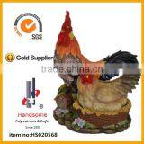 21 Inch Garden Decoration Lifelike Resin Standing Animal Sculpture Rooster thumbnail-5
