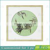 Framed Handmade Iron Slice Shadow Box Wall Decoration Bamboo Design thumbnail-3