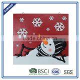 Traditional Christmas Snowman Poly Resin WALL DECOR thumbnail-1
