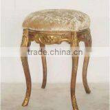 Antique European Style Gold Leaf Stool thumbnail-4