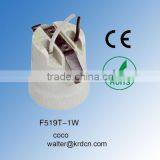 Porcelain/ceramic Cabinet Screw Lamp Holder Cap E27 With Ceiling Rose and Wire thumbnail-2