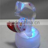 Flashing LED Color Changing Small Acrylic Snowman thumbnail-4