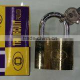 Iron Brass Padlock in Yellow or Gray Color With Master Key thumbnail-2