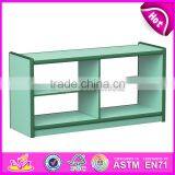 Wholesale Cheap Children Furniture Shelf Wood Hollow Cabinets W08C191 thumbnail-3