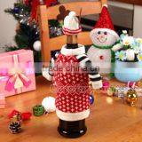 Lovely Wine Bottle Elk Cover Xmas Santa Table Decor Christmas Bottle Cap Party Gift thumbnail-5