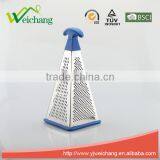 WCGT330 Special TPR Head Vegetable Kitchen Graters Stainless Steel 3 Sides Grater thumbnail-1