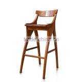 Bar Stool Danish Vintage Natural Teak Wood thumbnail-2