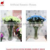 Newest Design Bouquet Wedding Real Touch Silk Artificial Flower Rose thumbnail-2