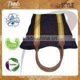 Cheap Fashion Recyled Canvas Cotton Shopping Bag With Inside Polyester Lining thumbnail-2