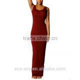 China Apparel Woman Dress Fashion Long Dress Sleeveless thumbnail-1