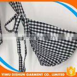 Women Latest Design Custom Embroidery Check Long Sleeve Shirt thumbnail-3