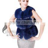 CX-G-B-115C European Fashion Genuine Fox Fur Vest thumbnail-5