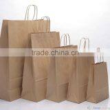 BROWN PAPER BAG WITH HANDLES / NAME AND LOGO PRINTED thumbnail-4
