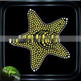 Bling Bling Star Iron On Rhinestone Transfer Star Design Motifs thumbnail-5