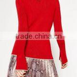EY0855S Ladies Women Pullover Sweater Turtleneck Sweater thumbnail-2