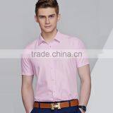 Custom Hot Sale Stripes Mens Shirt Slim Fit Short Sleeve Mens Shirts Models thumbnail-2