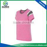 Fashion Design Contrast Color Raglan Sleeve Women's Polyester T-shirt thumbnail-2